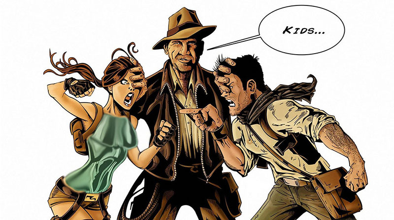 indiana jones lara croft tomb raider nathan drake uncharted