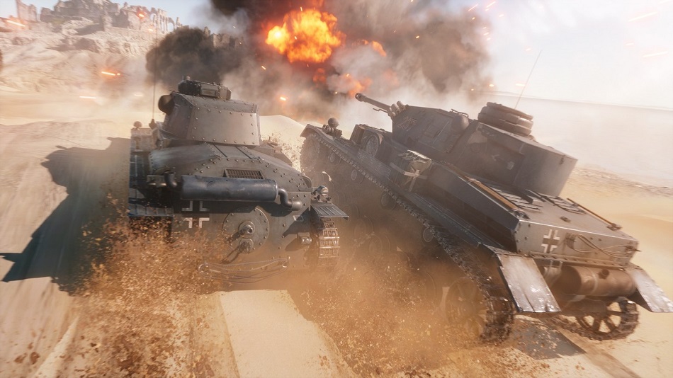 battlefield v tanks war