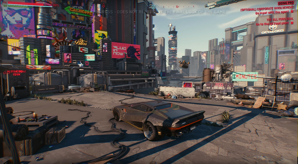 CD Projekt Red Cyberpunk 2077 video gameplay screen