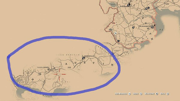 rdr 2 Armadillo locations