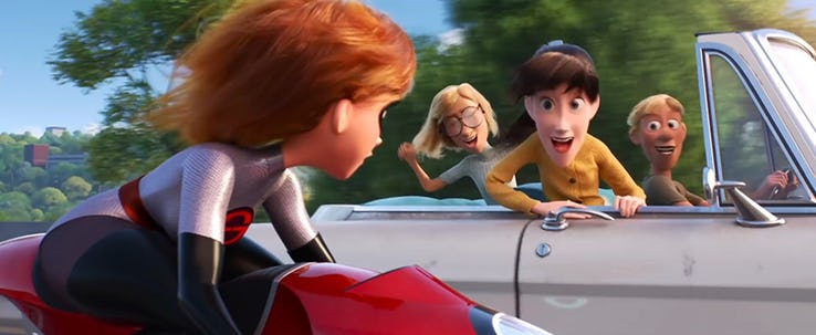 Hair in Incredibles 2