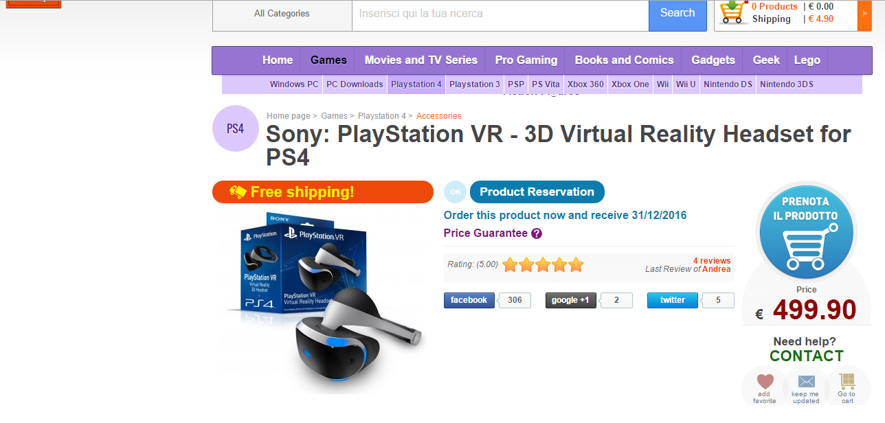 PlayStationVREuroPrice