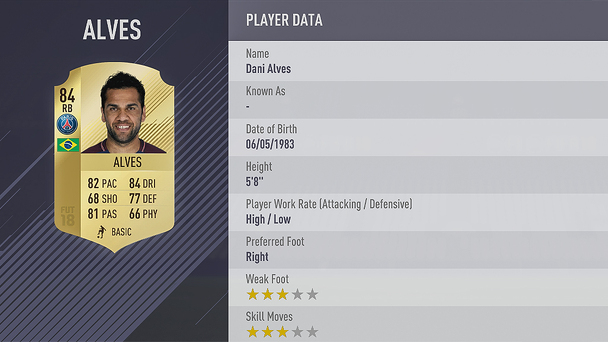 fifa 18 best defenders alves