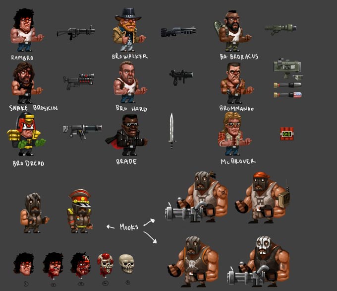 BroForce characters