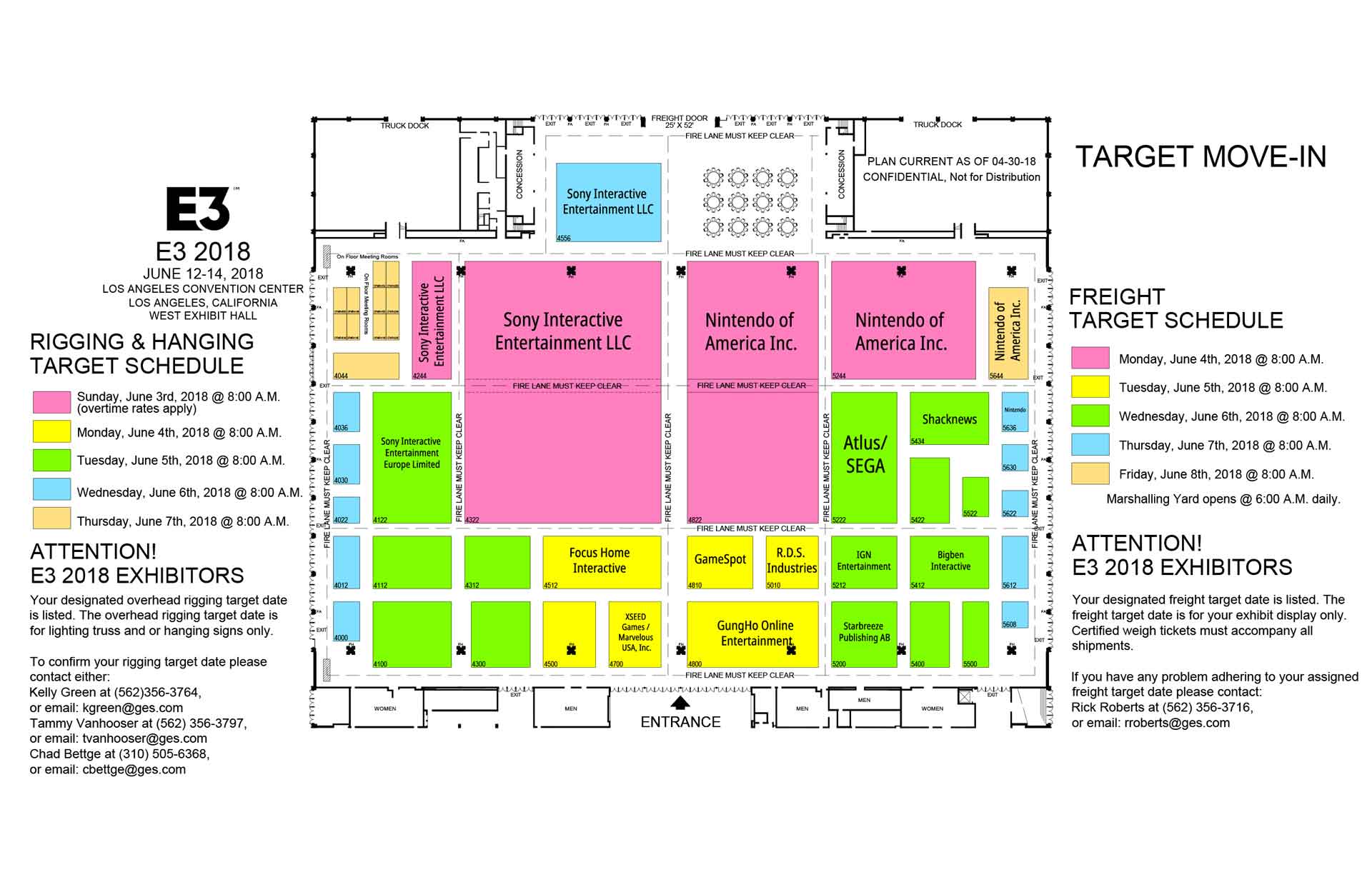 Los Angeles Convention Center booths