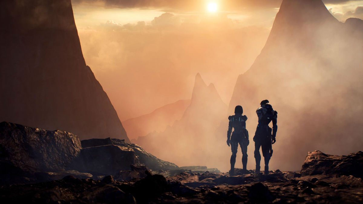 mass effect andromeda fantastic sunrise view