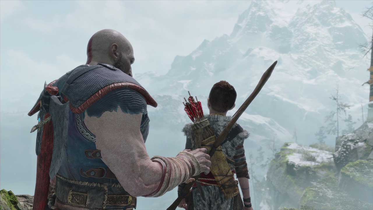 god of war touching moment