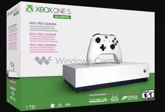 ظاهرا مدل بدون دیسک Xbox One S ماه آینده عرضه می‌شود