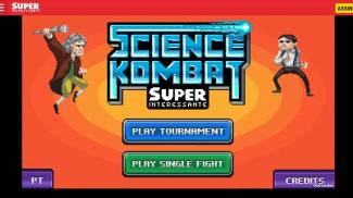 بازی فایتینگ Science Kombat  با حضور داشنمندان بزرگ دنیا